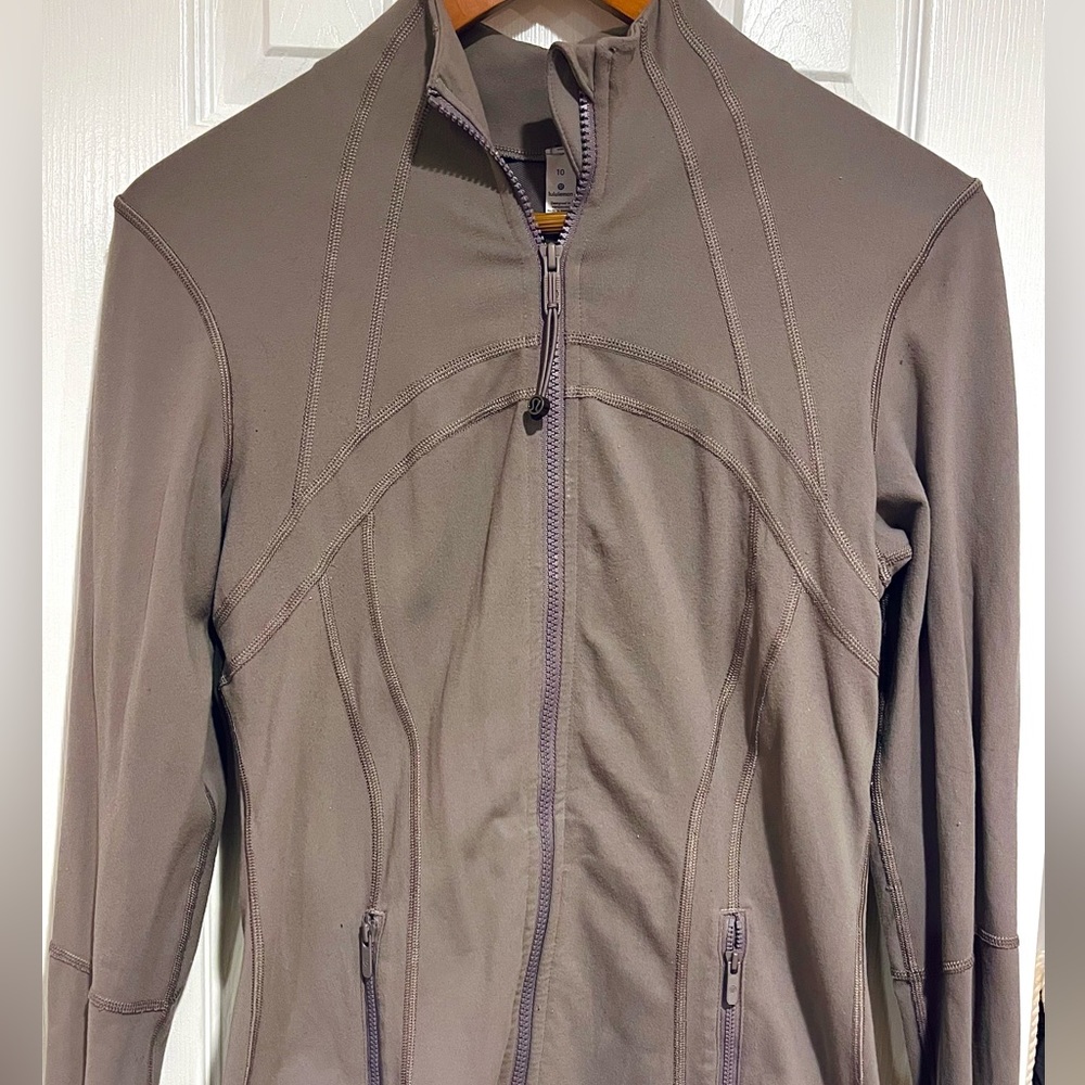 Purple Grey LuLuLemon Zip Up Athletic Jacket